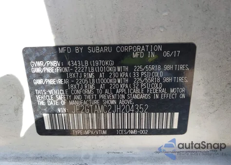 2018 Subaru Crosstrek 2.0I Limited from USA, damaged, VIN JF2GTAMC2JH204352